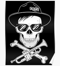 Skull Of Trumpet Poster