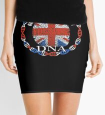 Great Britain Its In My DNA - Great Britain BritItsh Flag In Thumbprint Mini Skirt