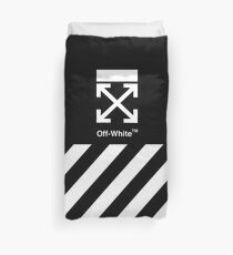 Off White Cover Full White Stripe Duvet Cover