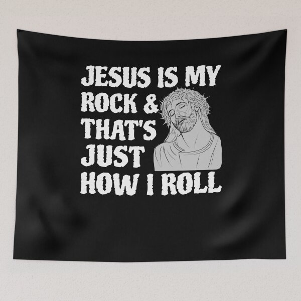 Item preview, Jesus My Rock Bible Verse Christian How I Roll designed and sold by KNUXX Shop.