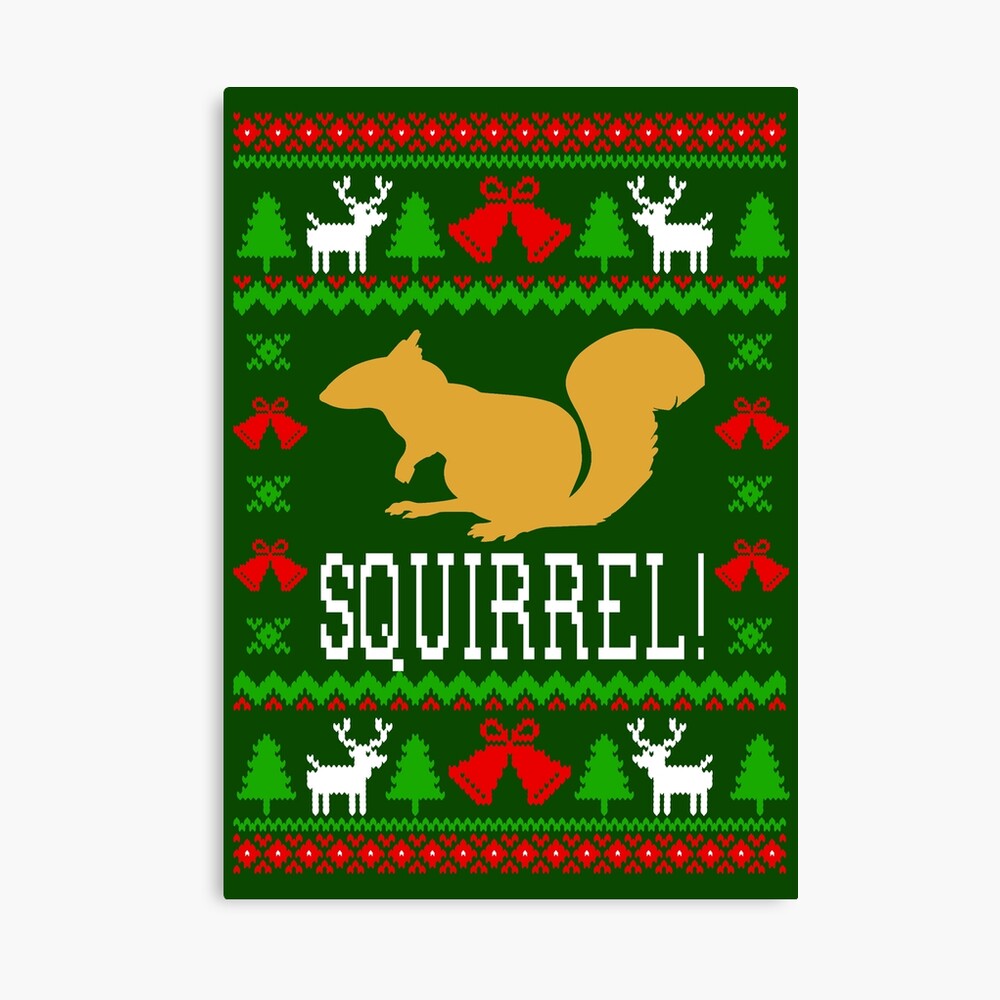 squirrel christmas sweater