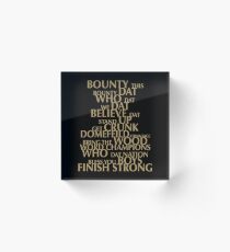 New Orleans Football Who Dat Who Dat Nation Acrylic Block