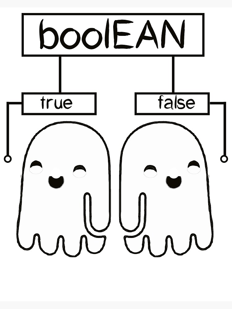 Halloween Boo\'lean Programmer Ghost Trick Or Treat\