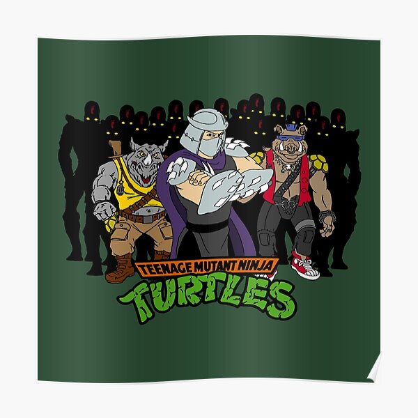 TMNT - Foot Soldiers with Shredder, Bebop & Rocksteady - Teenage Mutant Ninja Turtles Poster