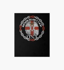 Northern Ireland Its In My DNA - Northern Ireland IrItsh Flag In Thumbprint Art Board