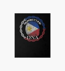 Philippines Its In My DNA - Philippines Filipino Flag In Thumbprint Galeriedruck