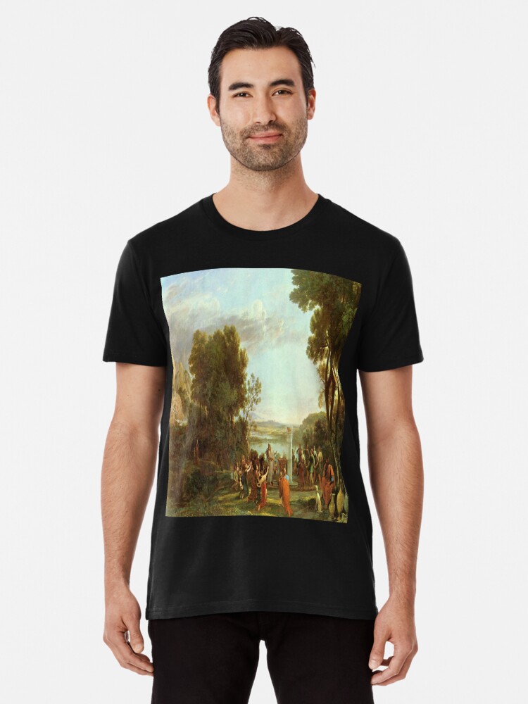 Landscape with the Adoration of the Golden Calf Claude Lorrain Premium T Shirt