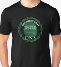 Saudi Arabia Its In My DNA - Saudi Arabia Saudi Arabian Flag In Thumbprint Unisex T-Shirt