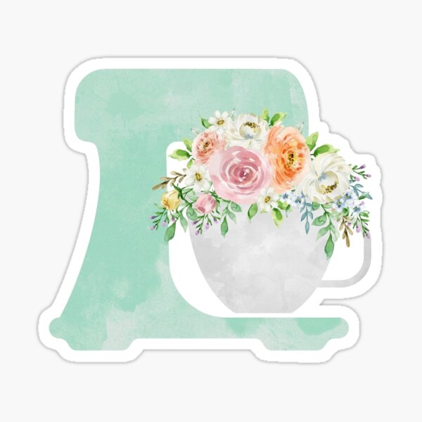 Item preview, Floral Mixer Vinyl Sticker designed and sold by Vinylosity.