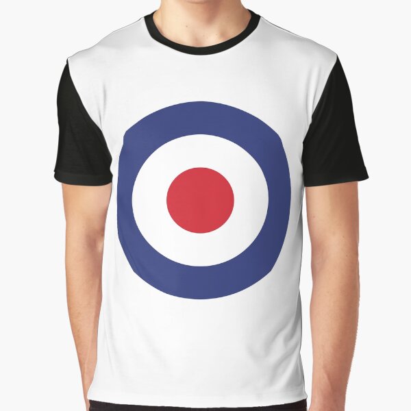 Vista previa del artículo con la obra «Redondel de la RAF Objetivo de la Fuerza Aérea Bullseye británico», diseñado y vendido por phoxydesign.