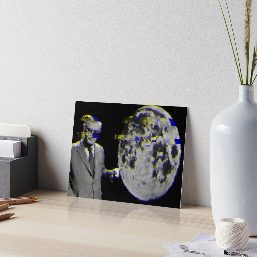 Alternative 3 Glitch Art Board Print