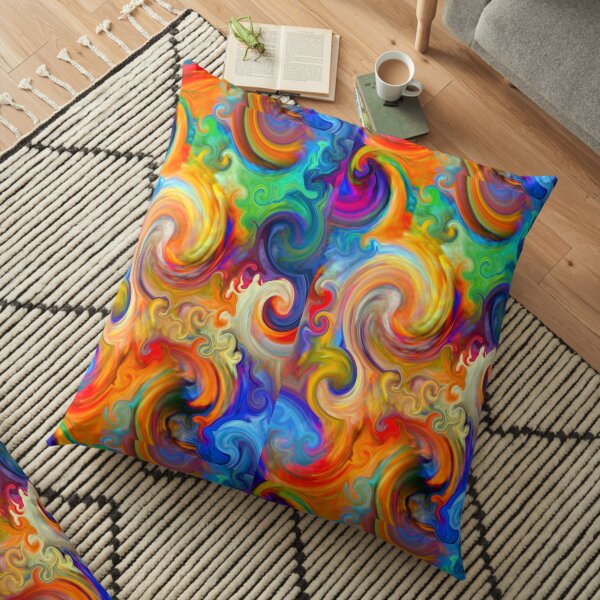 Mexican Ocean Wave Floor Pillow