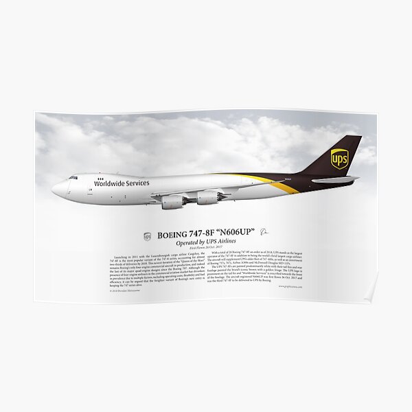 Boeing 747-8F - UPS Airlines Poster