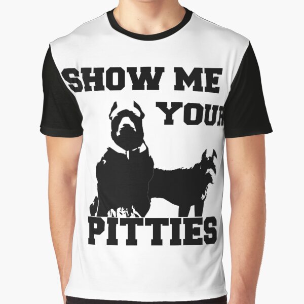 Item preview, Show Me Your Pitties Black Funny Pitbulls designed and sold by estademoda.