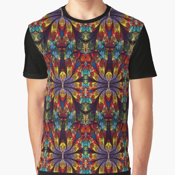 Cool Flower Graphic T-Shirt