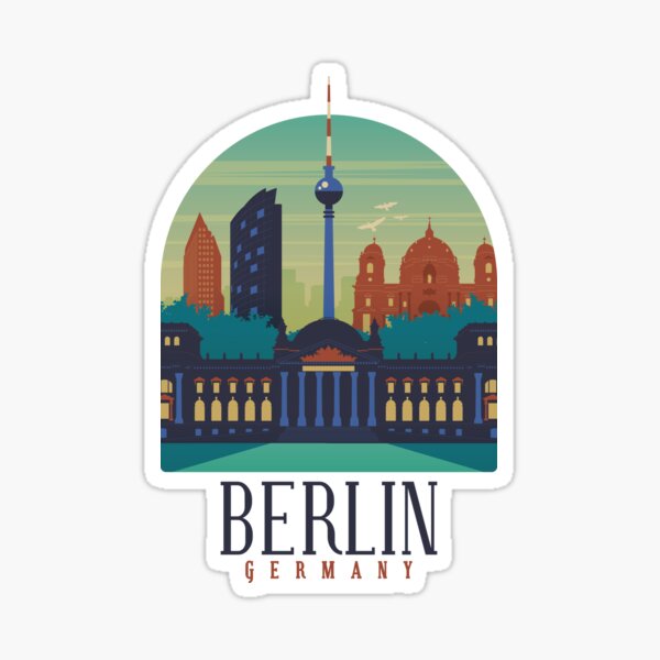 Artikel-Vorschau von Berliner Stadtdenkmäler Skyline, designt und verkauft von SchoomDesigns.