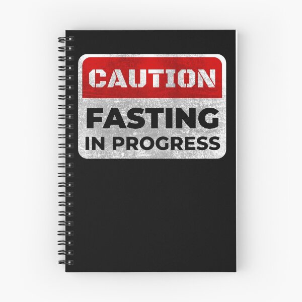 Item preview, Intermittent fasting shirt - distressed caution fasting in progress warning tshirt designed and sold by WorldRoverShirt.
