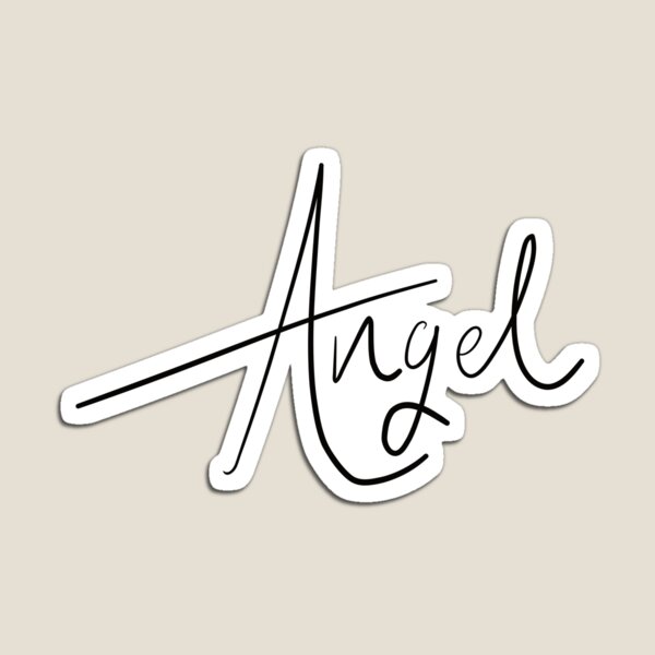 Item preview, Angel Handwriting Script Style Halloween & Bachelorette Gift Idea designed and sold by phoxydesign.