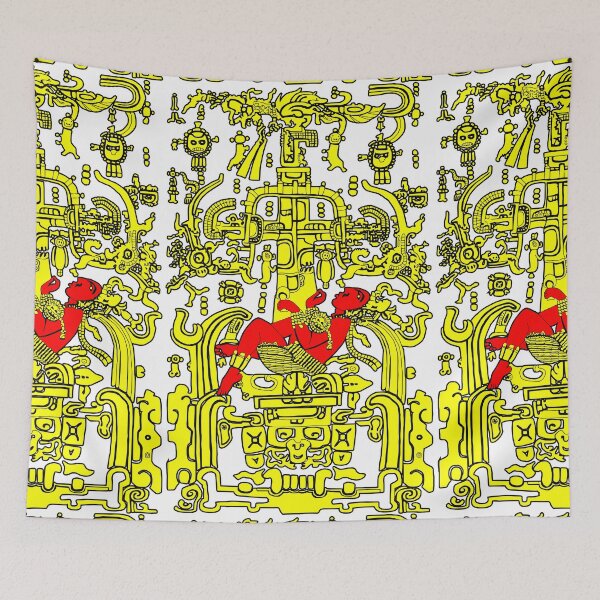 Item preview, Ancient Astronaut - yellow & red version designed and sold by Piotr Dulski.