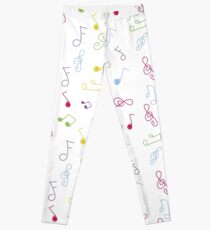 Gekritzel musikalische Notizen Leggings