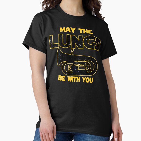 Item preview, Tuba T shirt - May The Lungs Be With You  designed and sold by funnyguy.