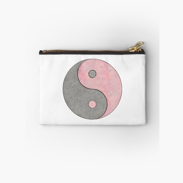 Item preview, Yin Yang Pastel Pink And Grey designed and sold by Sunnytime.