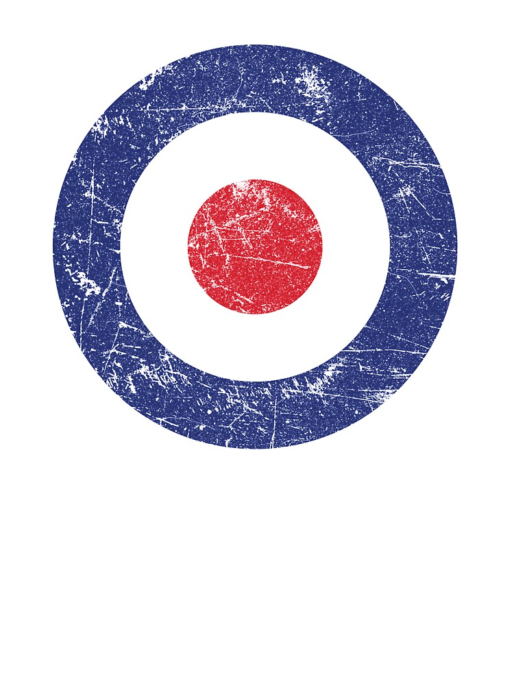 Distressed Target Bullseye British Raf Roundel T-Shirt Distressed Target Bullseye British Raf Roundel T-Shirt