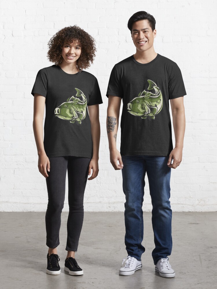 Funny Bass Fishing Men Women Jig Pig T-Shirt by Noirty Designs - Fine Art  America