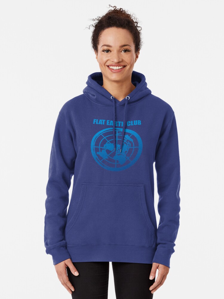 flat earth club hoodie