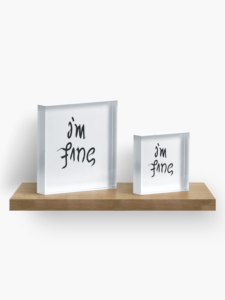 Alternate view of BTS - I'm Fine / Save ME Acrylic Block