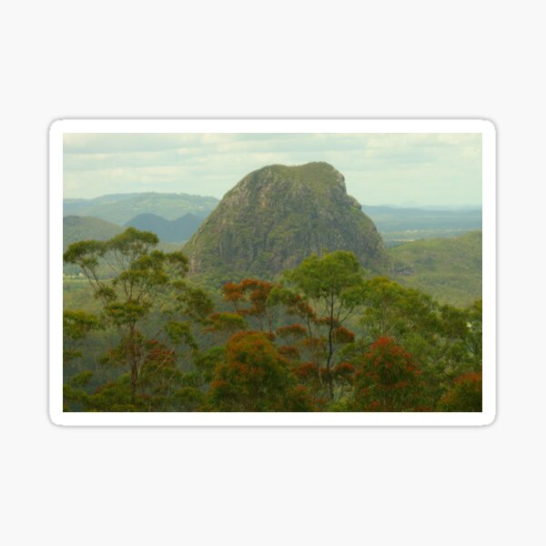 Mount Tibrogargan in the Glasshouse Mtns Sticker