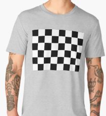 Checkered Flag, Chequered Flag, Motor Sport, Checkerboard, Pattern, WIN, WINNER, Racing Cars, Race, Finish line, BLACK Men's Premium T-Shirt
