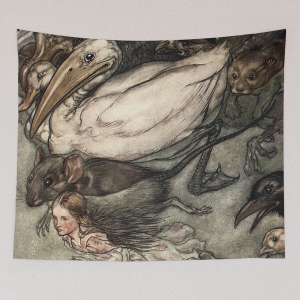 Item preview, Scene from Alice in Wonderland - Arthur Rackham designed and sold by Vintage Designs +.