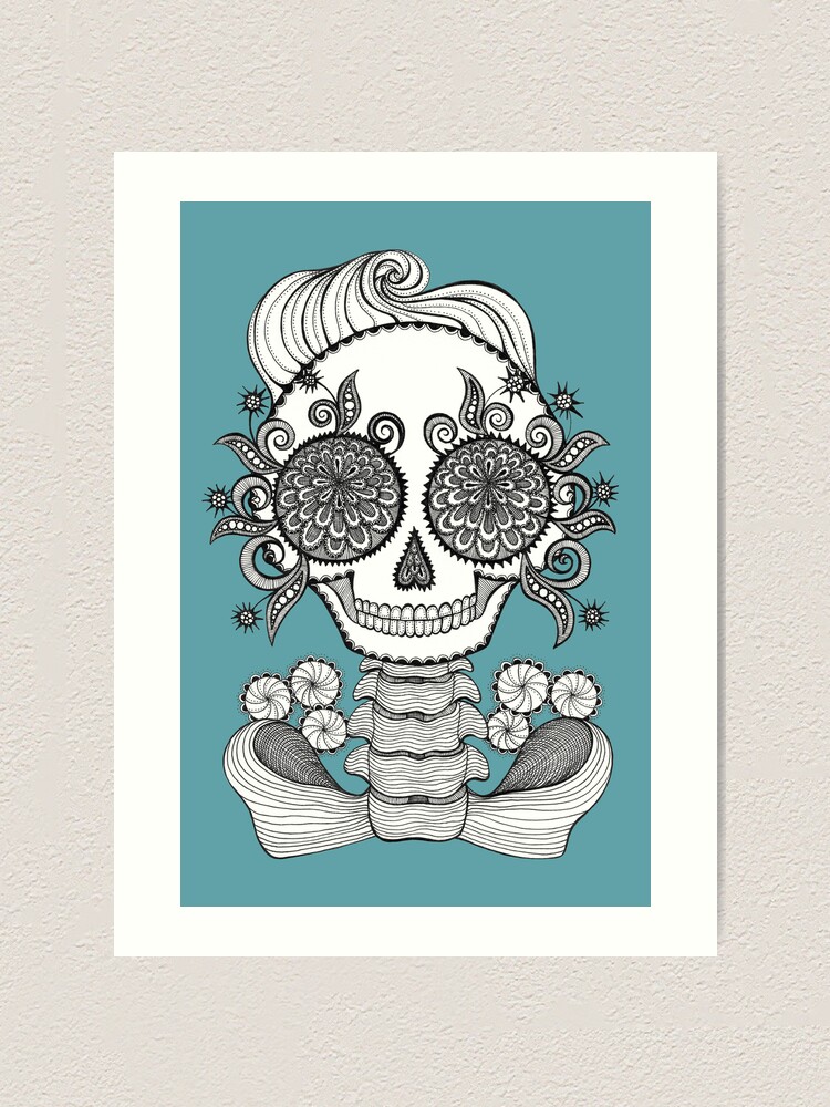 Alternate view of Glamskull Art Print