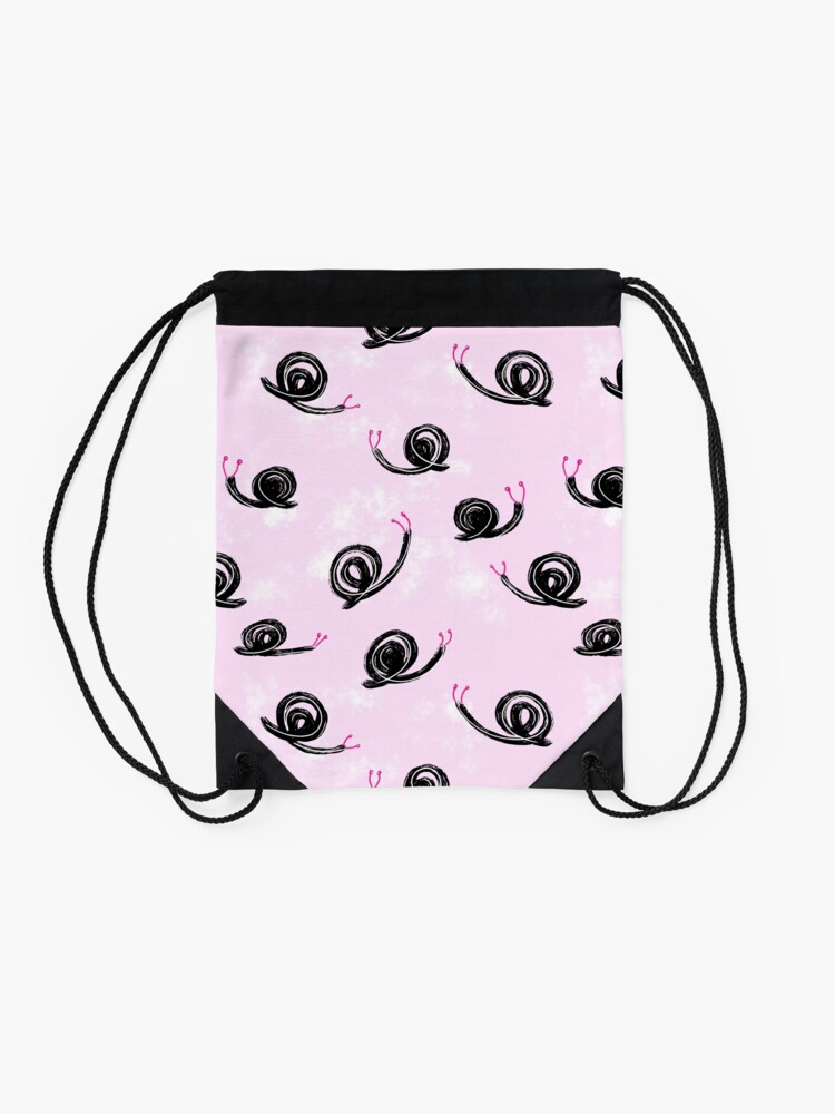 Alternate view of Ätties - Snails on the wrong track Drawstring Bag