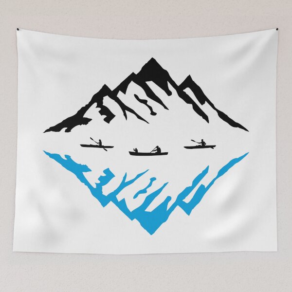 Item preview, Canoe & Mountains designed and sold by claudiasartwork.