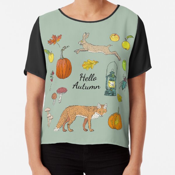 Hello autumn. Harvest season. Chiffon Top