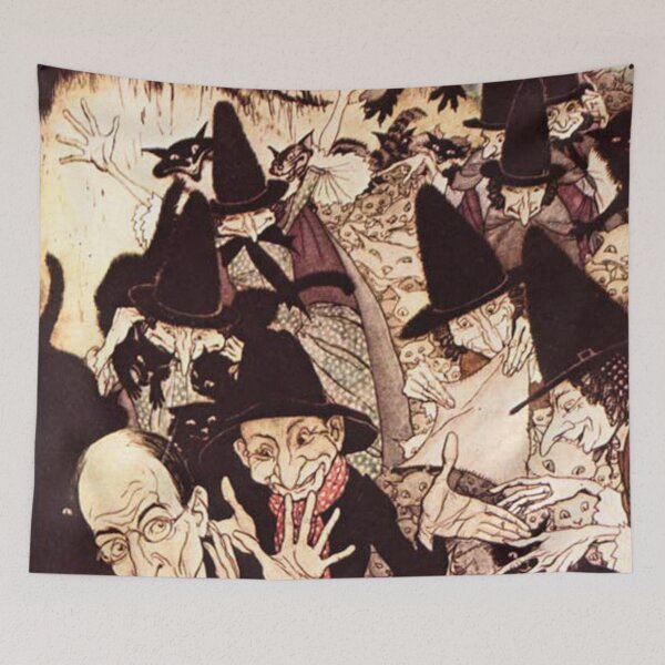 Item preview, Scene from Sleepy Hollow - Arthur Rackham designed and sold by Vintage Designs +.