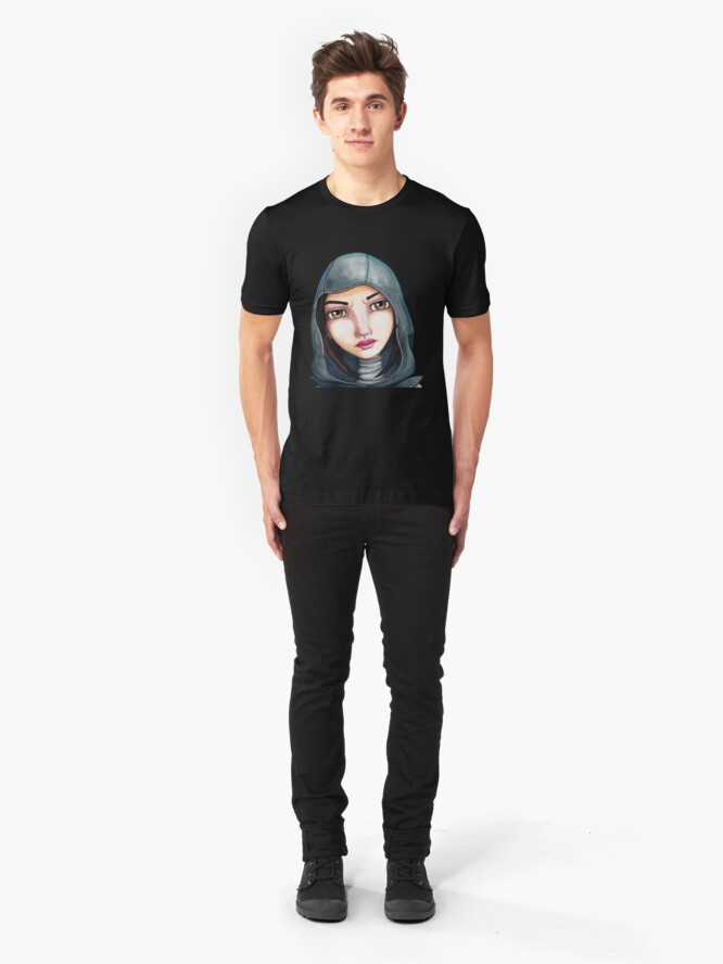 Alternate view of Fate (Watercolor Version) Slim Fit T-Shirt