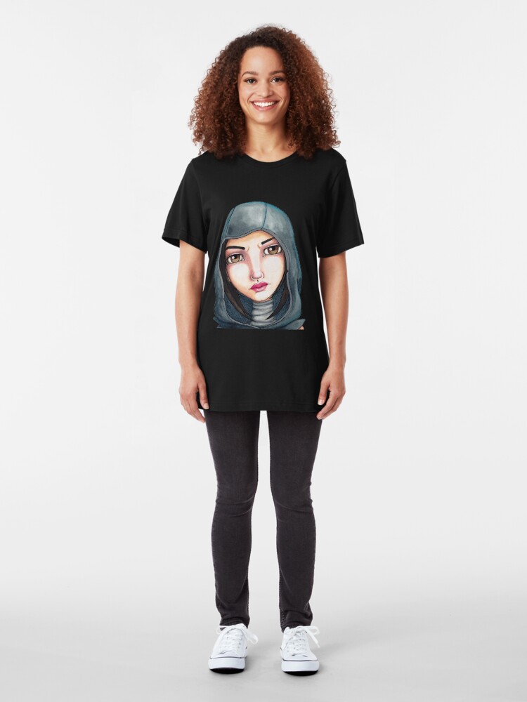 Alternate view of Fate (Watercolor Version) Slim Fit T-Shirt