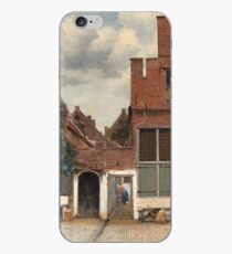 Ansicht von Häusern in Delft, bekannt als "die kleine Straße" - Johannes Vermeer iPhone-Hülle & Cover
