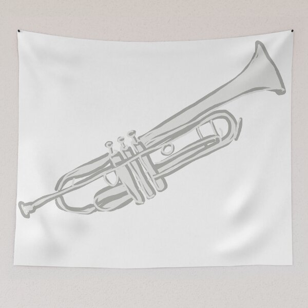 Item preview, Silver Trumpet Jazz Brass Band Horn designed and sold by jenido.