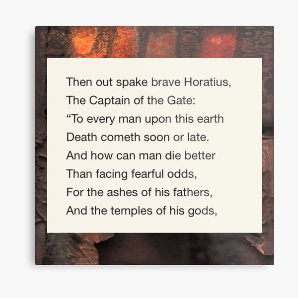 Horatius At The Bridge Metal Print