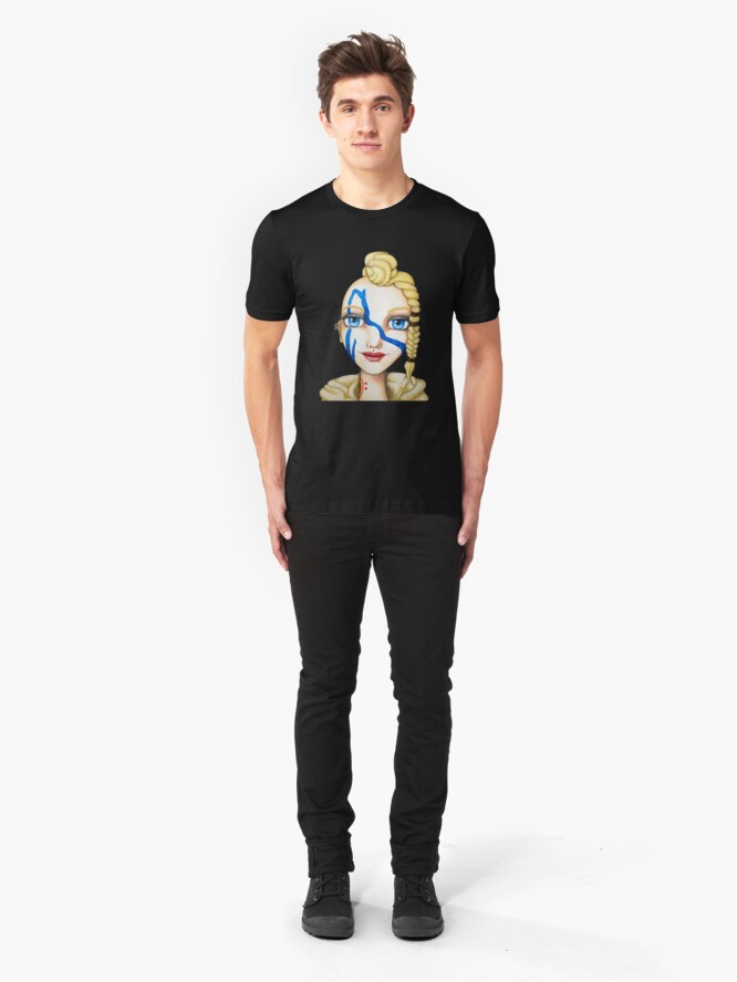 Alternate view of Huntress (Watercolor Version) Slim Fit T-Shirt