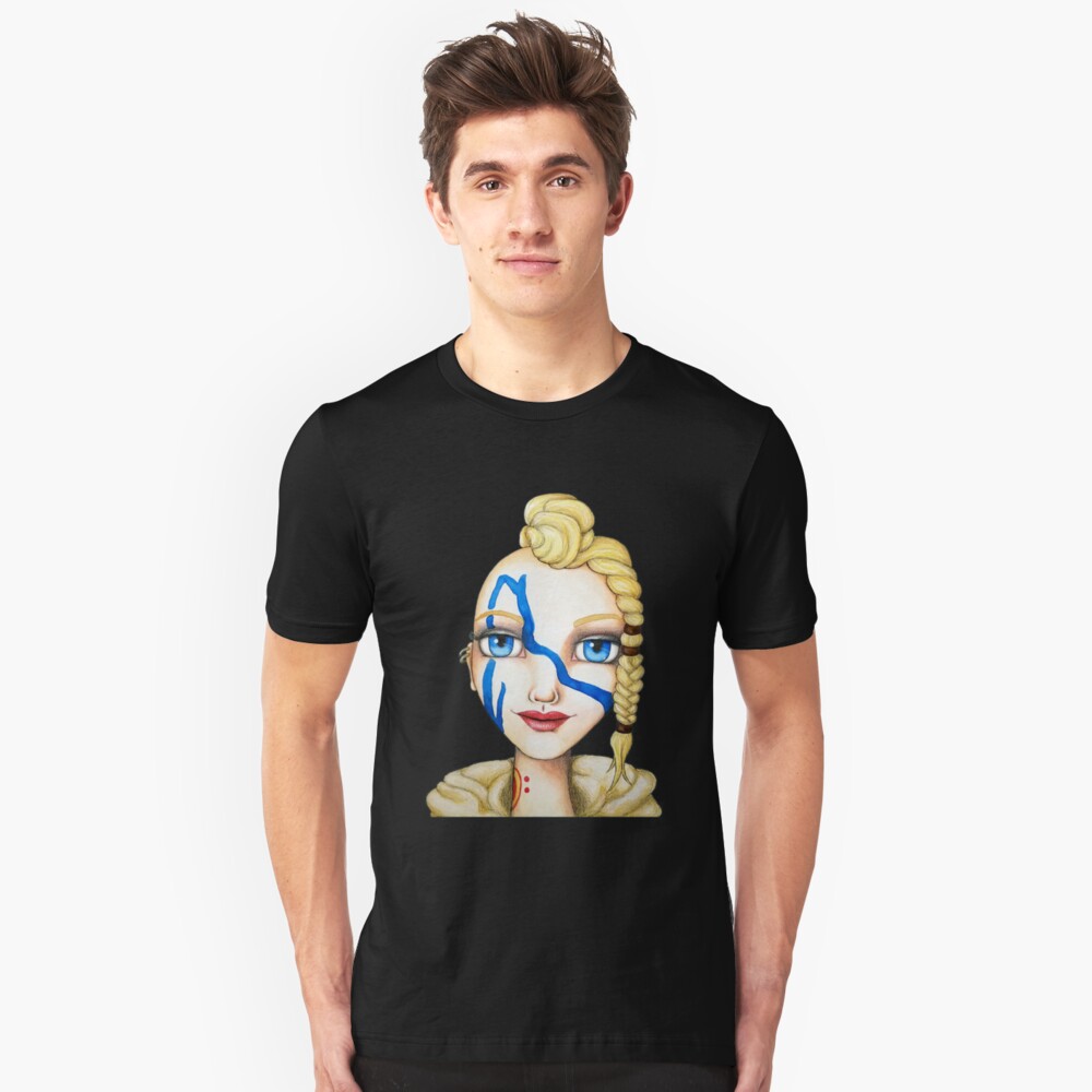 Huntress (Watercolor Version) Slim Fit T-Shirt