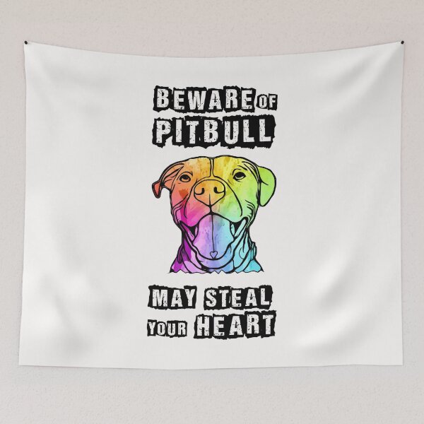 Item preview, Beware of Pitbull May Steel Your Heart designed and sold by Ding-One.