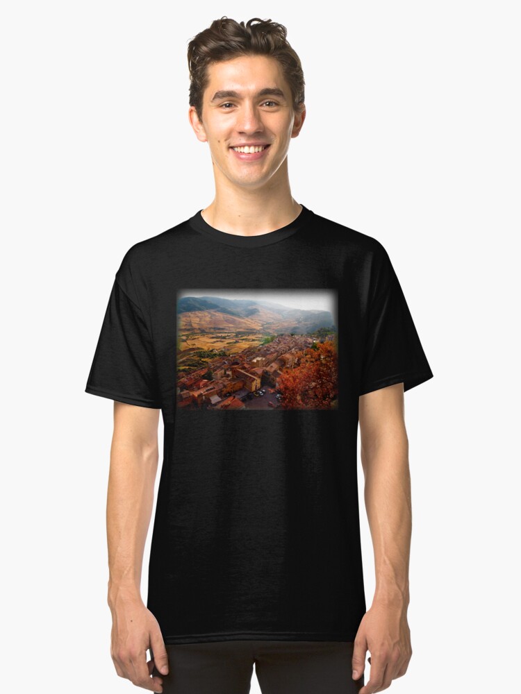 Alternate view of View over Sperlinga, Sicily Classic T-Shirt