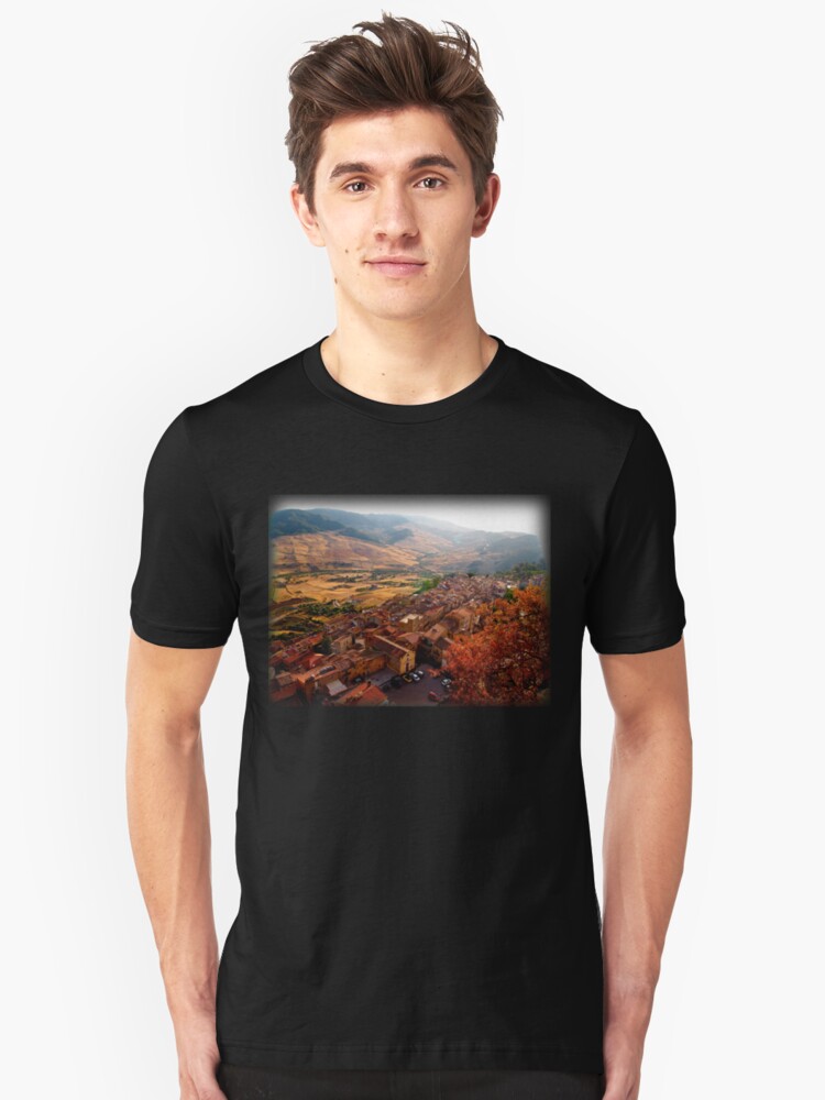 Alternate view of View over Sperlinga, Sicily Slim Fit T-Shirt