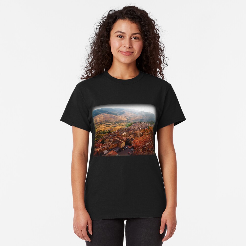 View over Sperlinga, Sicily Classic T-Shirt
