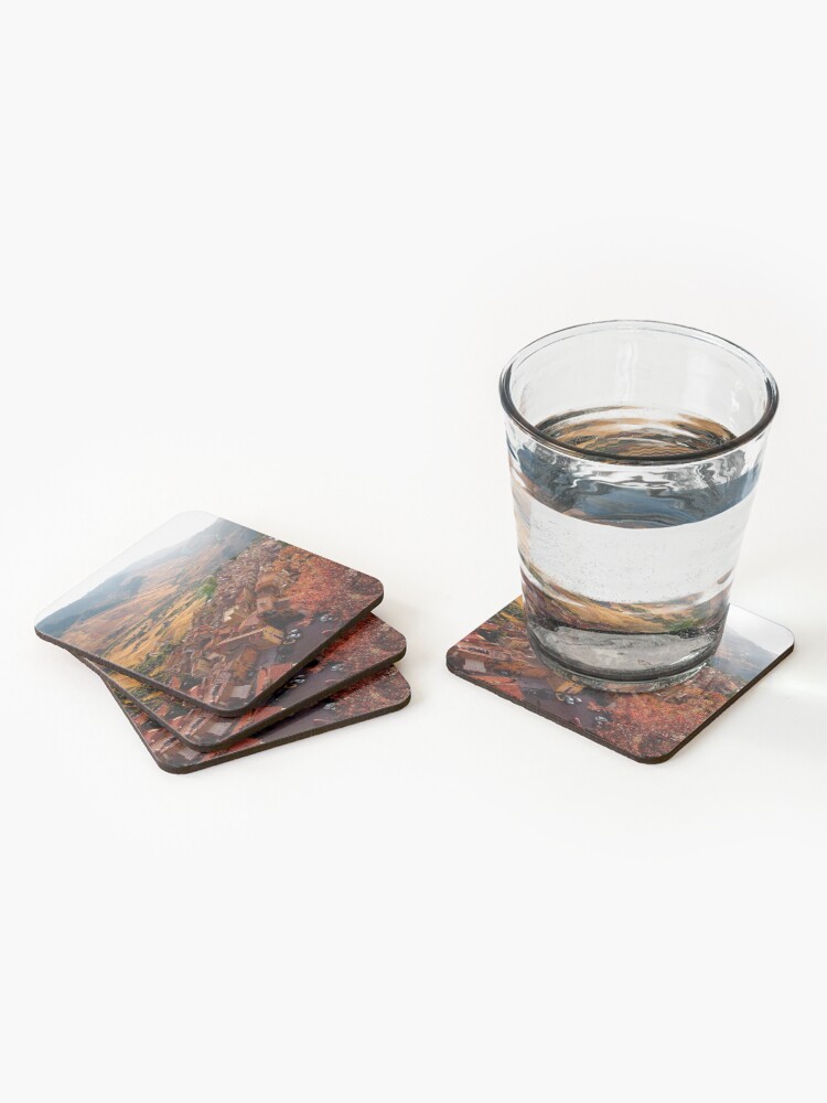 Alternate view of View over Sperlinga, Sicily Coasters (Set of 4)